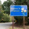 Welcome to California sign