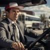Big Rig Semi Truck Driver Business Man