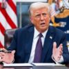 President Donald Trump imposing tariffs