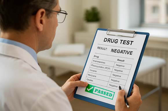 A Substance Abuse Professional reviewing a Pre-Employment DOT Drug Test