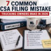 Learn how to avoid common FMCSA filing mistakes